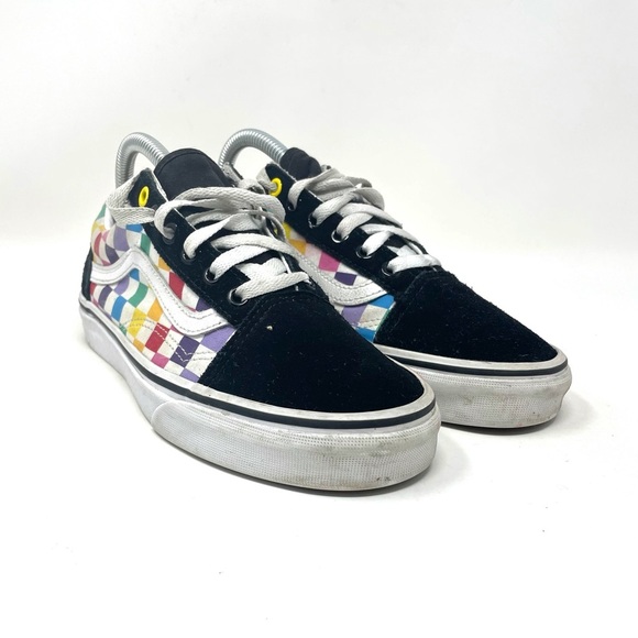 Vans Classic Lace Up Multi-Color Checkered Womens 7.5 - Picture 2 of 8